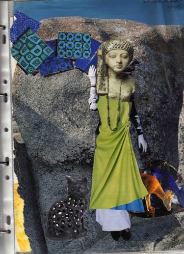 Collages intitulée "la princesse de gra…" par Yanosky, Œuvre d'art originale, Collages