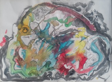 Disegno intitolato "infiniguratif" da Yanosky, Opera d'arte originale, Inchiostro