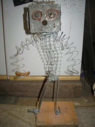 Sculpture intitulée "robot1" par Yanosky, Œuvre d'art originale