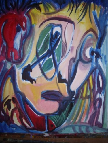 Peinture intitulée "l'inquietude" par Yanosky, Œuvre d'art originale