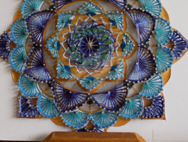 Conscience Art textile intitulée "Conscience" par Muriel Courtioux, Œuvre d'art originale, Fil