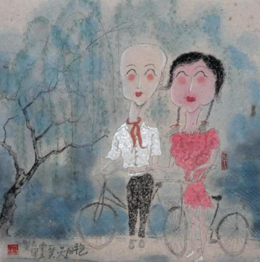 绘画 标题为“《想入非非之恋爱季节” 由Yongjun Yan, 原创艺术品