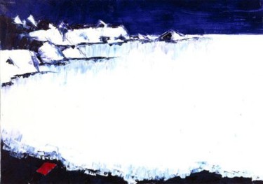 Peinture intitulée "Midnight ice" par Yaovi, Œuvre d'art originale