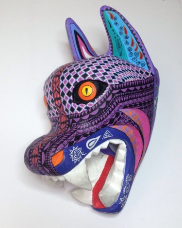 绘画 标题为“Máscara de coyote” 由Yared Castro, 原创艺术品, 丙烯