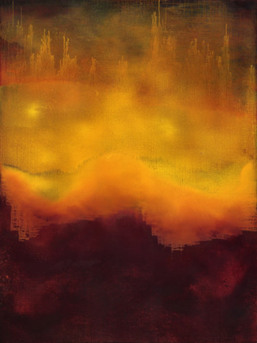 Картина под названием "Simorgh Ascending VI" - Yari Ostovany, Подлинное произведение искусства, Масло
