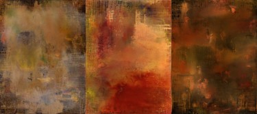 Картина под названием "Triptych "Chellenes…" - Yari Ostovany, Подлинное произведение искусства, Масло