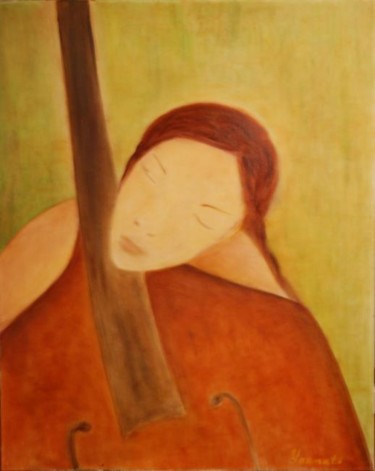 Painting titled "La Ternura" by Margarita Yarmats, Original Artwork, Oil
