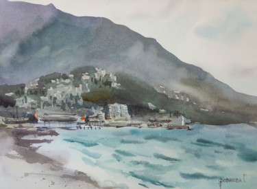 Картина под названием "Yalta" - Galina Yarovikova, Подлинное произведение искусства, Акварель