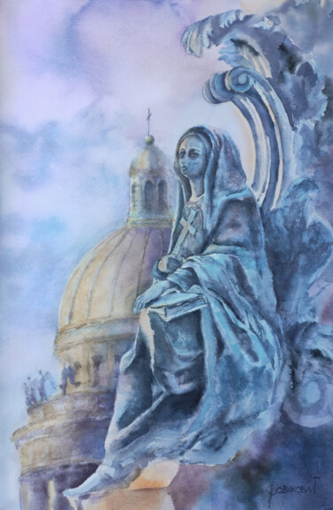 Painting titled "Allegory" by Galina Yarovikova, Original Artwork, Watercolor