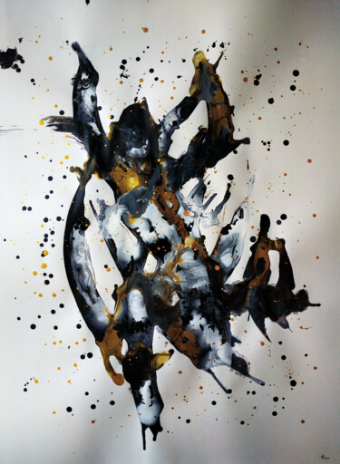 Картина под названием "Abstract # 0103" - Yaroslav Teslenko, Подлинное произведение искусства, Акрил