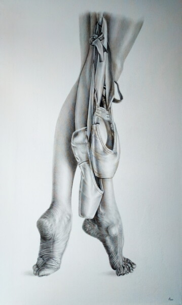Peinture intitulée "Ballerina №035" par Yaroslav Teslenko, Œuvre d'art originale, Huile Monté sur Châssis en bois