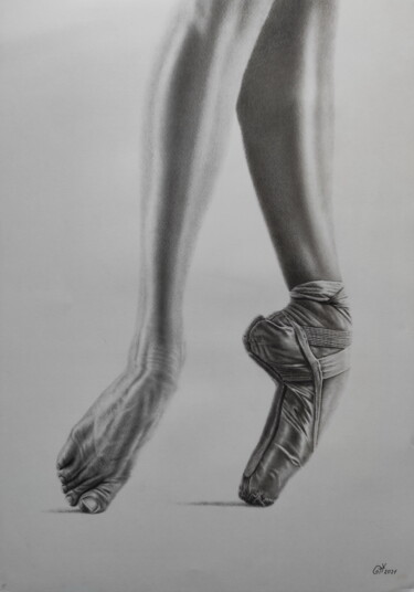 Painting titled "Ballerina №050" by Yaroslav Teslenko, Original Artwork, Oil