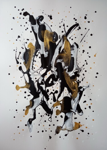 Картина под названием "Abstract #0115" - Yaroslav Teslenko, Подлинное произведение искусства, Акрил