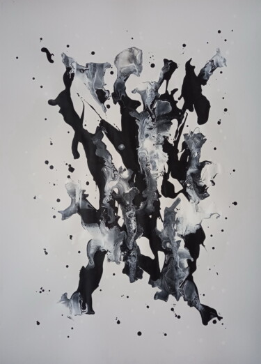 Malarstwo zatytułowany „Abstract #0122” autorstwa Yaroslav Teslenko, Oryginalna praca, Akryl