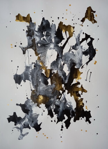 Картина под названием "Abstract #0124" - Yaroslav Teslenko, Подлинное произведение искусства, Акрил