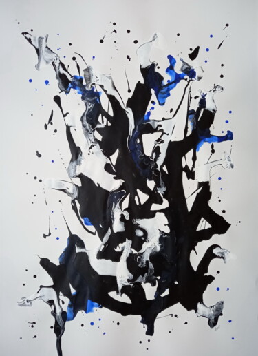 Картина под названием "Abstract #0125" - Yaroslav Teslenko, Подлинное произведение искусства, Акрил