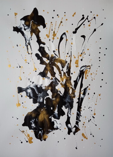 Картина под названием "Abstract #0126" - Yaroslav Teslenko, Подлинное произведение искусства, Акрил