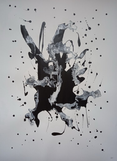 Peinture intitulée "Abstract 0129" par Yaroslav Teslenko, Œuvre d'art originale, Acrylique