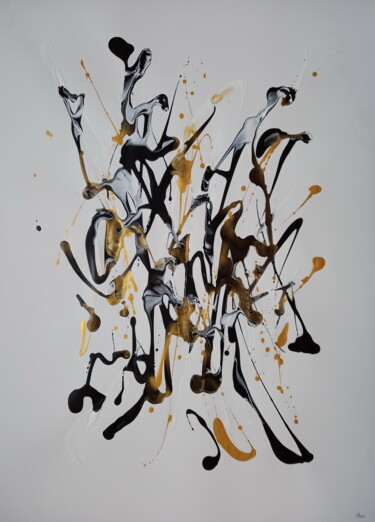 Картина под названием "Abstract 0132" - Yaroslav Teslenko, Подлинное произведение искусства, Акрил