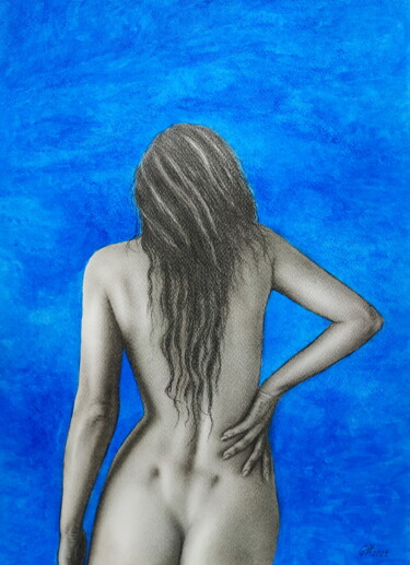 Painting titled "Nude #383" by Yaroslav Teslenko, Original Artwork, Acrylic