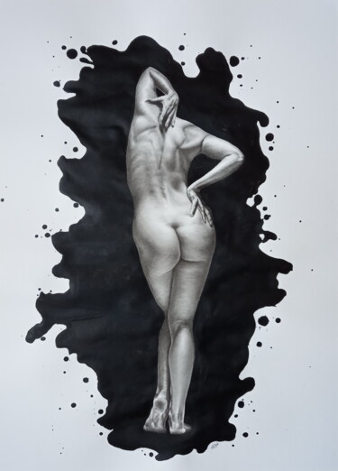 Pintura intitulada "Nude 385" por Yaroslav Teslenko, Obras de arte originais, Óleo