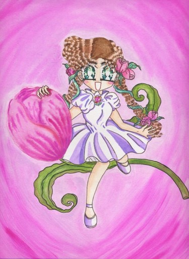 Drawing titled "Tulip Fairy" by Gigi, Original Artwork