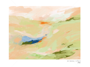 Digital Arts titled "Abstract landscape" by Yasemin Inan, Original Artwork, Digital Painting