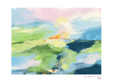 Digitale Kunst mit dem Titel "Color ,landscape" von Yasemin Inan, Original-Kunstwerk, Digitale Malerei