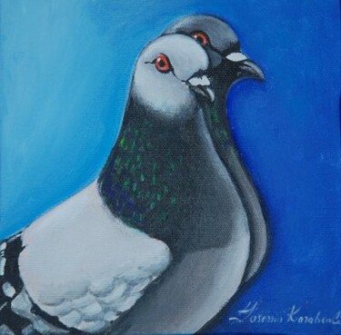 "pigeons 1" başlıklı Tablo Yasemin Karabenli tarafından, Orijinal sanat