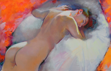 Peinture intitulée "Sleeping Beauty" par Yaseneva Svetlana, Œuvre d'art originale, Huile