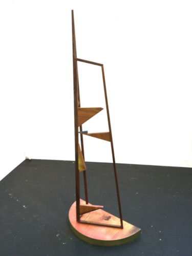 Skulptur mit dem Titel "PARAVENT" von Yasmin Alt, Original-Kunstwerk, Holz