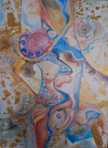 Painting titled "fertility" by Yasmina Naessens, Original Artwork, Oil