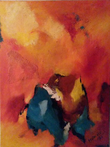 Painting titled "Andantino" by Dyasmines, Original Artwork, Oil