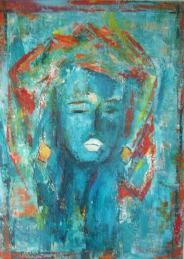 Peinture intitulée "ISEULT" par Yasmine Bloch, Œuvre d'art originale, Huile