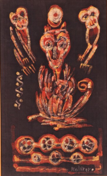 Peinture intitulée "Sun Monkey 1980 (Si…" par Yasmine V-W, Œuvre d'art originale
