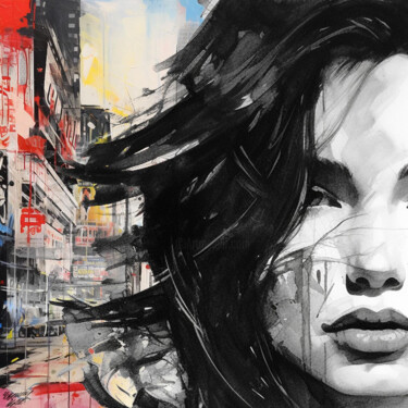 Pintura intitulada "Vibrant Femme" por Yass, Obras de arte originais, Acrílico