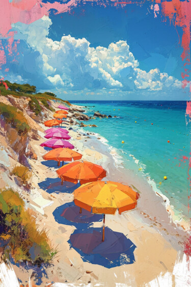 Pintura titulada "Summer in Europe" por Yass, Obra de arte original, Oleo