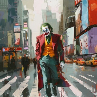 Malerei mit dem Titel "Joker" von Yass, Original-Kunstwerk, Öl