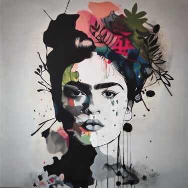 Pintura intitulada "Frida" por Yassine Sadiki, Obras de arte originais, Acrílico