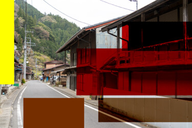 摄影 标题为“Lost Village_23” 由Yasuo Kiyonaga, 原创艺术品, 数码摄影 安装在木质担架架上