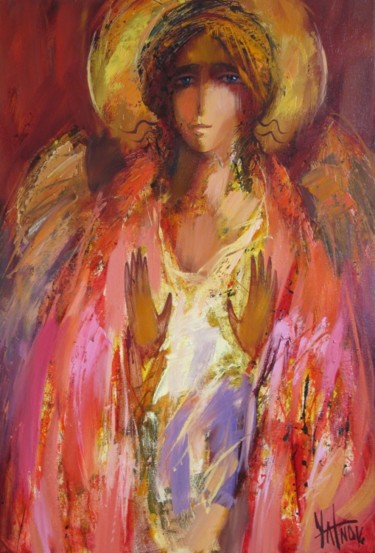 Картина под названием "Angel" - Sergey Yatnov, Подлинное произведение искусства, Масло