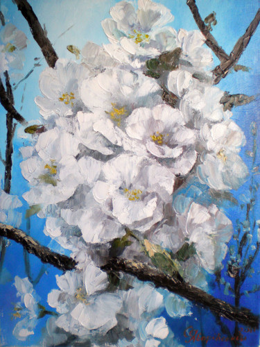Картина под названием "Лазурна весна" - Yavorivskiy Alexander, Подлинное произведение искусства, Масло
