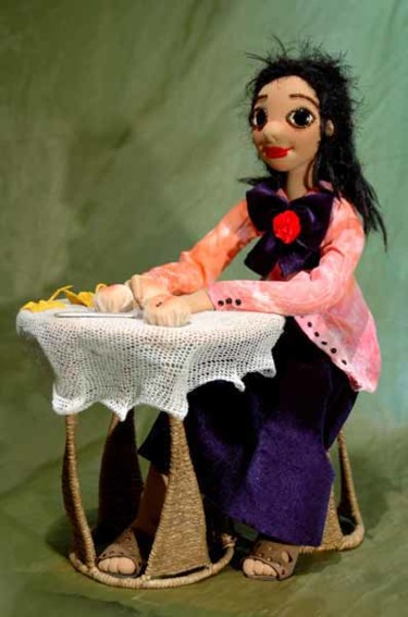 Ремесла под названием "Девочка с персиками" - Галина Гричанова, Подлинное произведение искусства