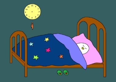 Drawing titled "The Big Sleep" by Kai-Yu Sun, Original Artwork