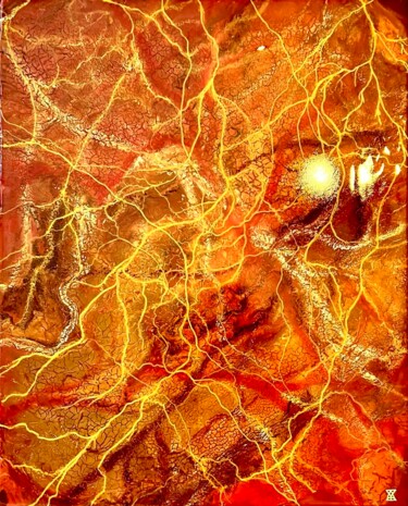 Картина под названием "IN VIVO - A | 2023" - Yaz Tazi, Подлинное произведение искусства, Акрил Установлен на Деревянная рама…