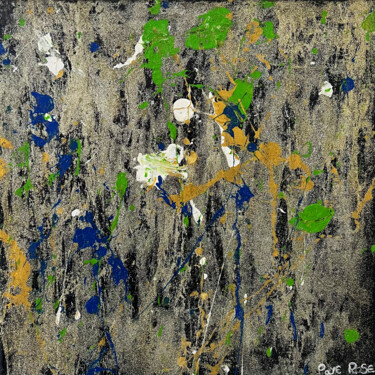 Ζωγραφική με τίτλο "Colorful Abstract 2" από Yba Paye Rose, Αυθεντικά έργα τέχνης, Ακρυλικό