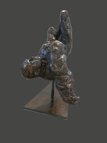 Sculpture intitulée "ICARE" par Ybah, Œuvre d'art originale, Bronze