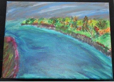 Malerei mit dem Titel "Ocean View" von Jaque Chayan, Original-Kunstwerk, Acryl