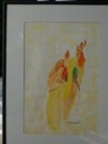 Painting titled "Femmes Hindoues" by Ycrina, Original Artwork