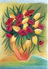 Painting titled "Bouquet acidulé" by Ycrina, Original Artwork